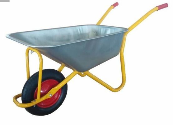 CE Certification Garden Machine Tools 0.6mm 5 Cuft Steel Wheel Barrow
