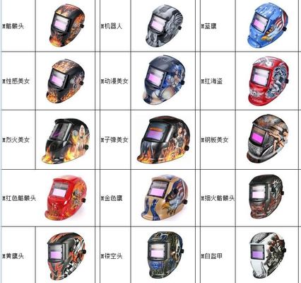                  Electrician Printed Solar Protective Mask Welding Helmet             