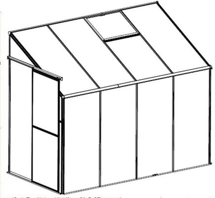 4ft Wall Mounted Green House Easily Assembled Hobby House Greenhouse